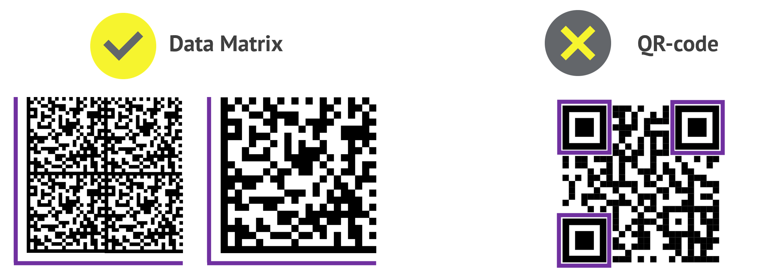Сравнение Data Matrix и QR-кода